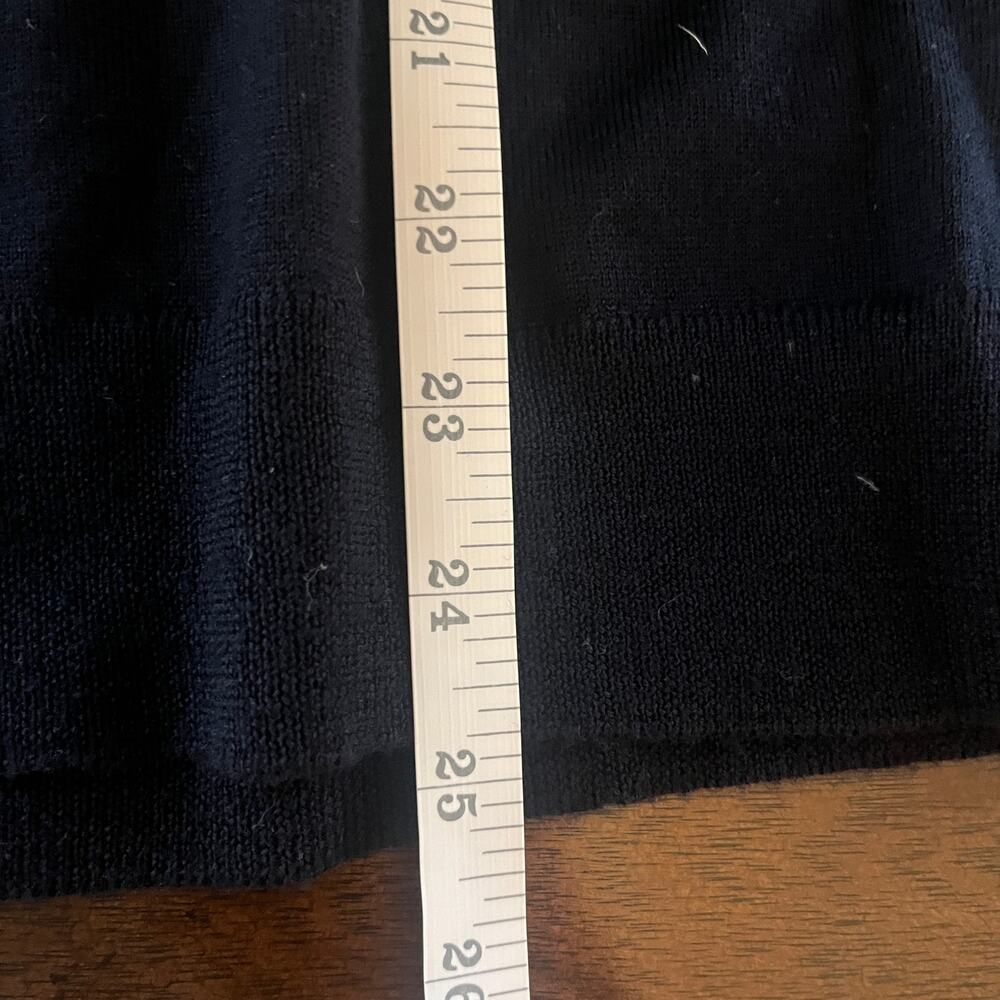 J.Crew Sweater Tippi 100% Merino Wool Knit Crewneck Pullover Navy Blue Large - Picture 13 of 13